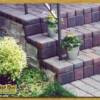 Paver steps, Minneapolis, MN – Paver and stone veneered over poured concrete